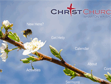 Tablet Screenshot of christ-church-wharton.org.uk